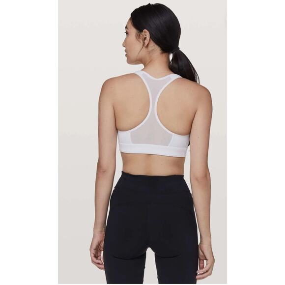 Lululemon Speed Up Bra High Support for C/D Cup White Mesh Back Racerback * 6 * - Picture 9 of 9